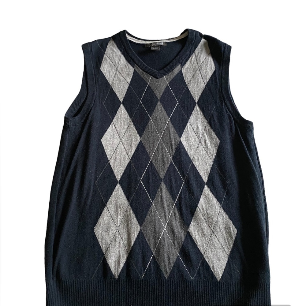 Argyle Pattern Sweater Vest